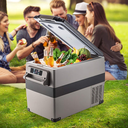 47.5QT Mini Portable Compact 12V Car Refrigerator Freezer Cooler, 45L