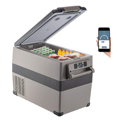 47.5QT Mini Portable Compact 12V Car Refrigerator Freezer Cooler, 45L