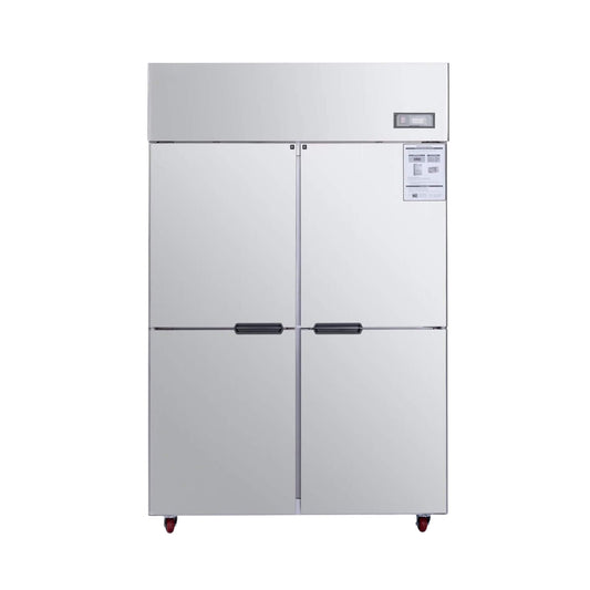 48-Inch Commercial 33 Cu.Ft Stainless Steel Reach-In Refrigerator with Four Split Doors