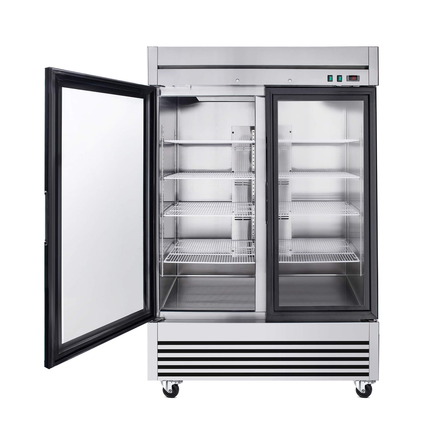 49-Inch Upright Commercial Reach-In Display Refrigerator