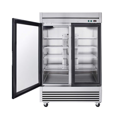 49-Inch Upright Commercial Reach-In Display Refrigerator