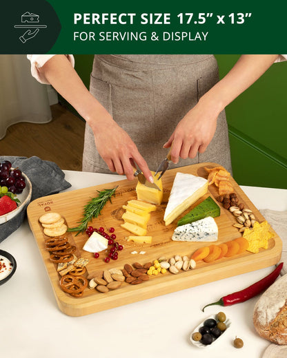 Cheese Board XXL with Cutlery Set