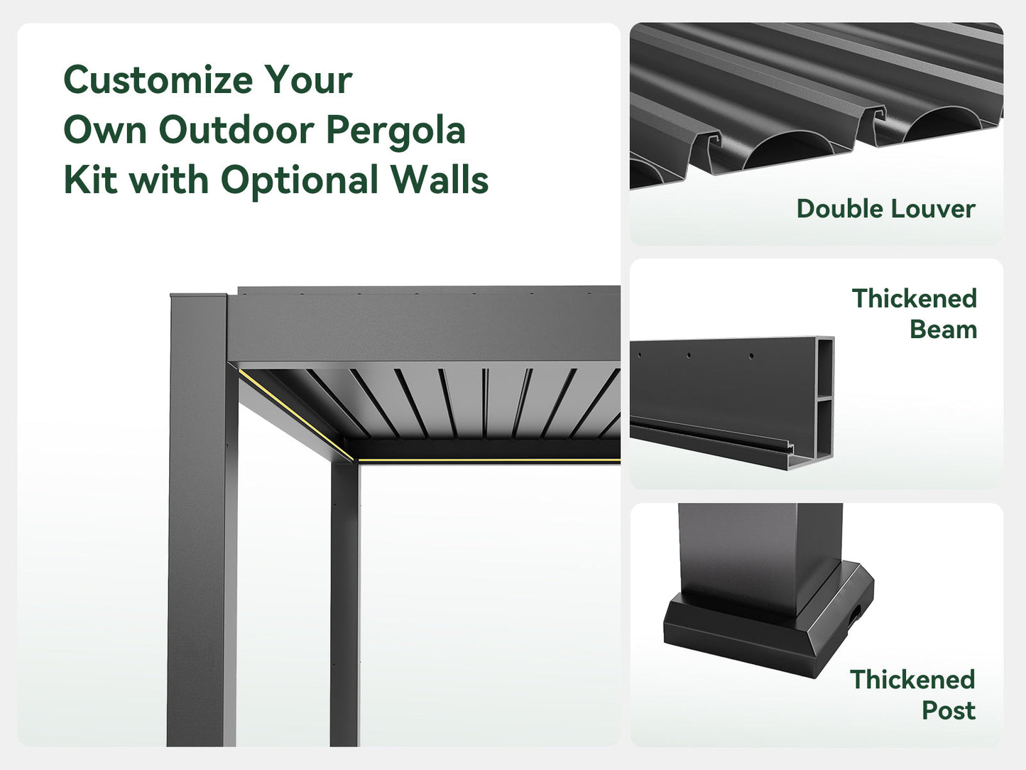 FlexPatio POWER+ and POWER+ PRO Motorized Pergolas