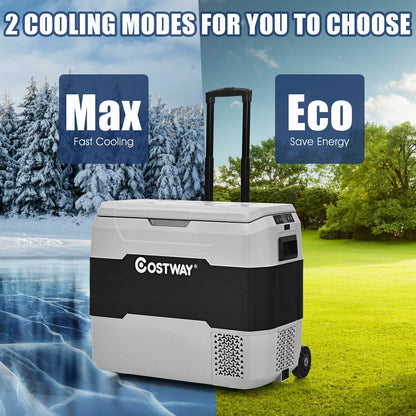 53 QT Portable Dual-Zone Car Refrigerator