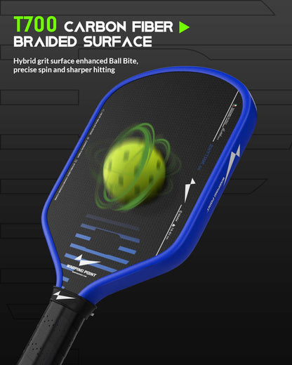 Warping Point Rhythm Pickleball Paddle 16mm in Red - Core, Maximum Spin & Control