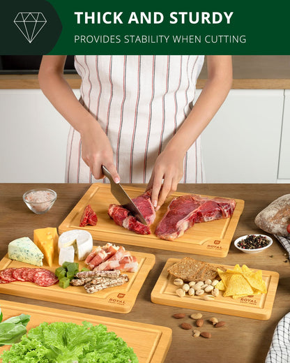 Cutting Board Set of 4, Bamboo