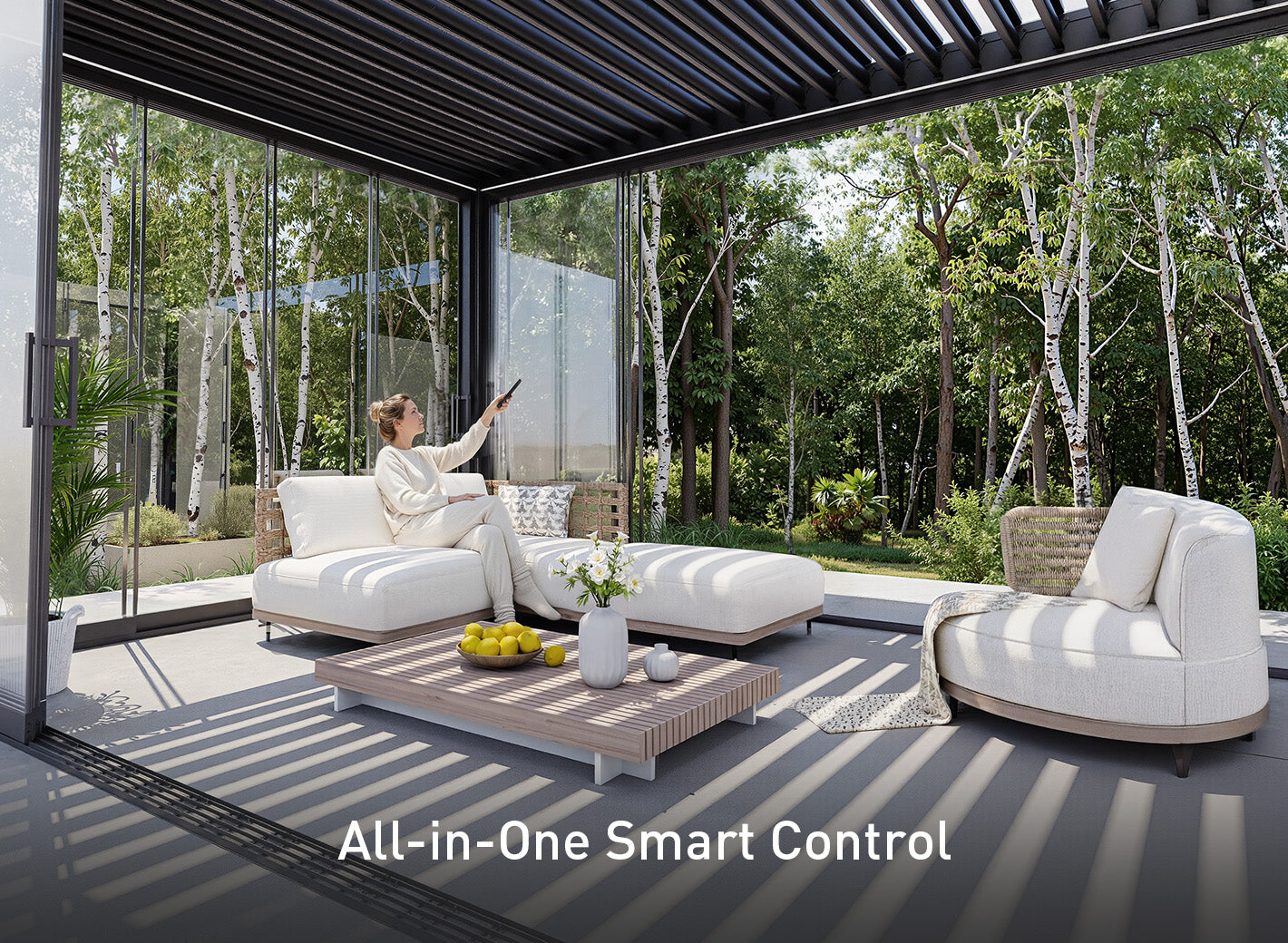 FlexPatio POWER+ PRO Gen 1 Motorized Pergola