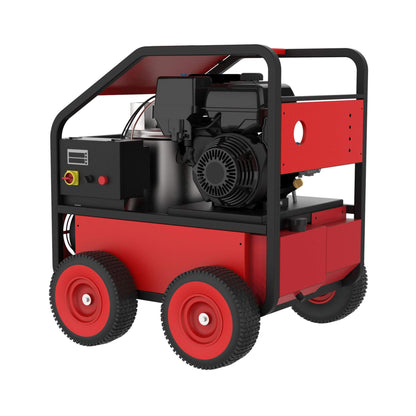 Heavy-Duty 4K PSI Commercial Hot Water Gas Powered Pressure Washer