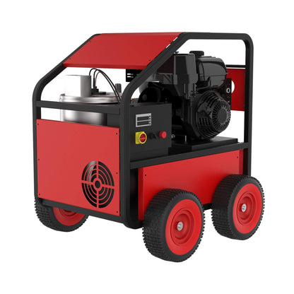 Heavy-Duty 4K PSI Commercial Hot Water Gas Powered Pressure Washer