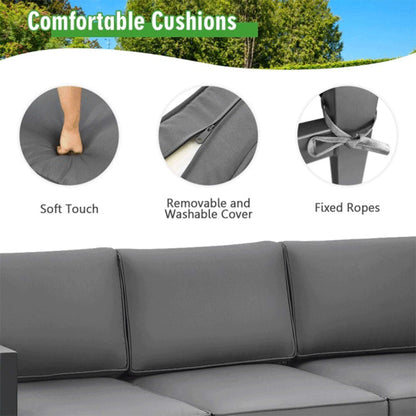 Premium Outdoor Aluminum Furniture Set For Backyard & Poolside 4PCS