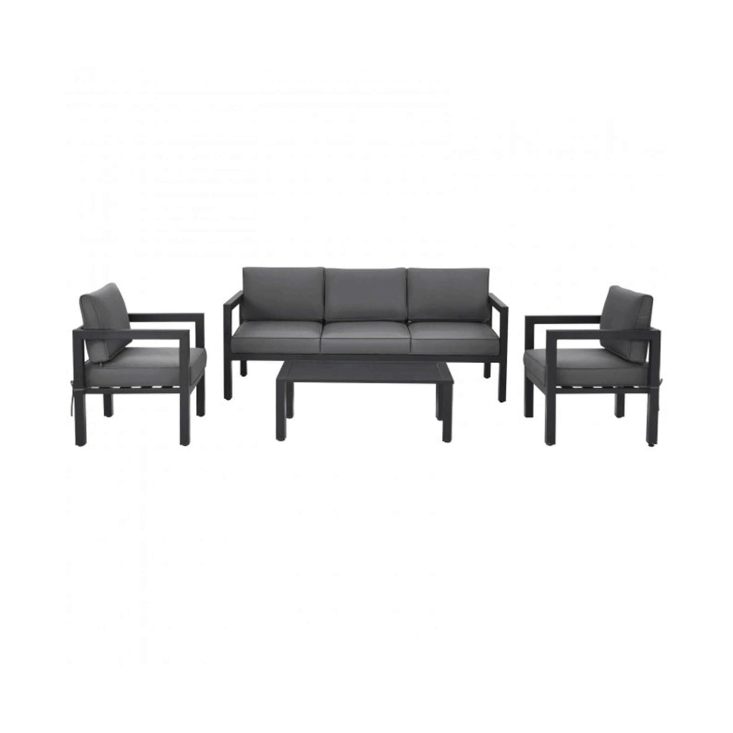 Premium Outdoor Aluminum Furniture Set For Backyard & Poolside 4PCS