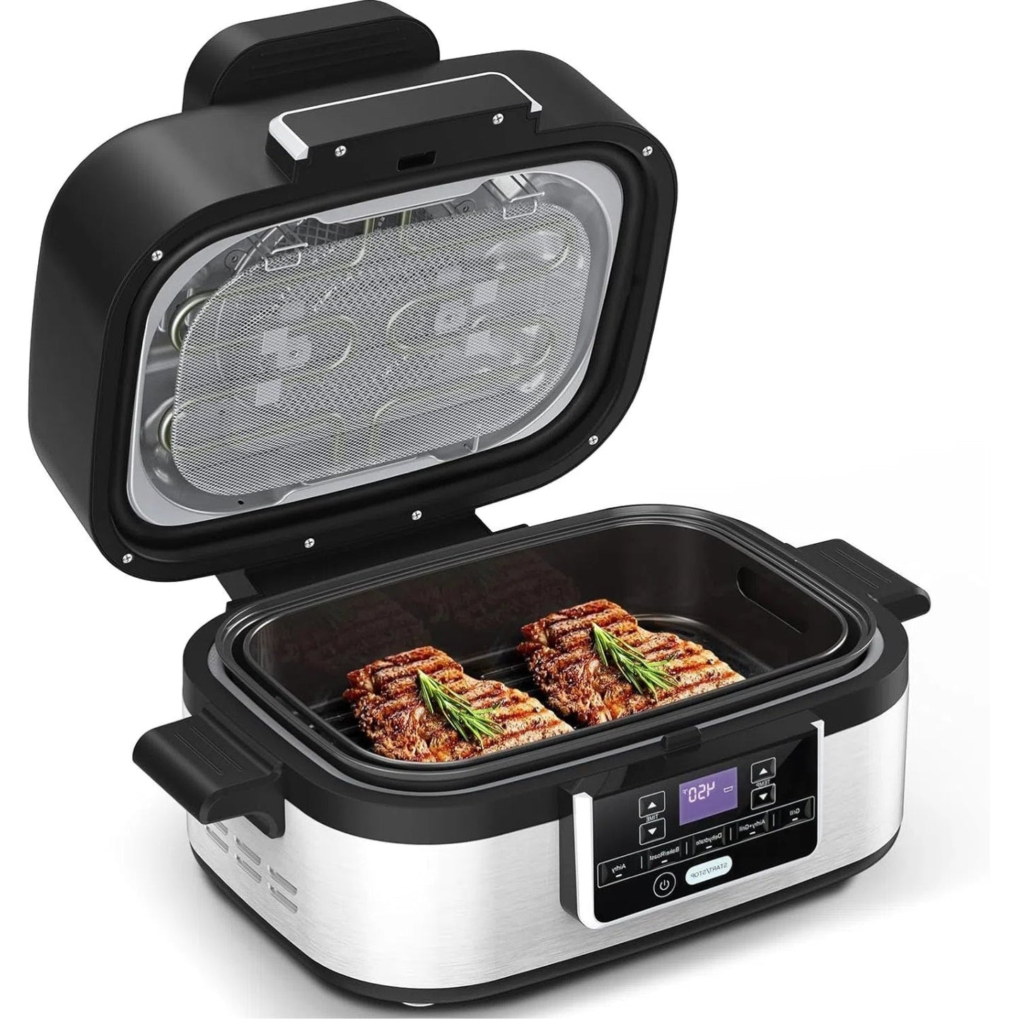 5-IN-1 5QT Indoor Air Fryer Crisps Roasts Reheats Dehydrates for Quick