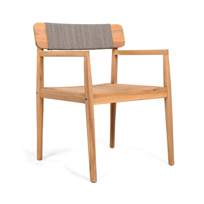 Alora Premium 5-Piece Acacia Wooden Outdoor Furniture Patio Set With Dining Chairs And Table