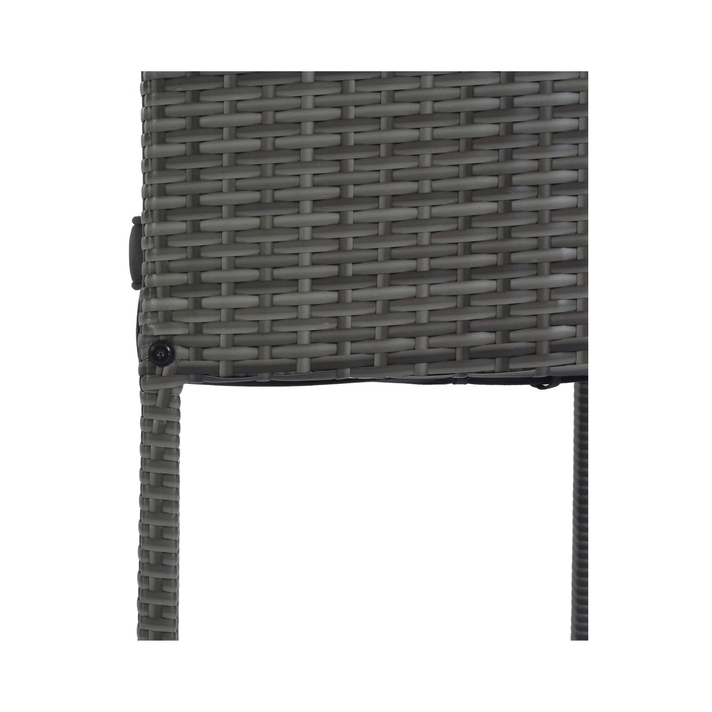Alora 5-Piece Wicker Patio Bar Set with Cushions & Acacia Table