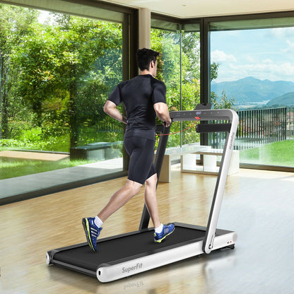4.75HP 2 In 1 Folding Treadmill with Remote APP Control