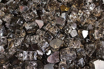 Bronze Reflective Fire Glass 1/4" - 25 LBS