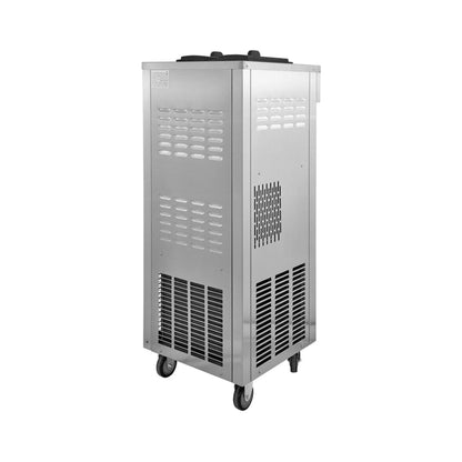 53" Freestanding 3-Flavors Commercial Soft Serve Yogurt Ice Cream Machine Maker With Auto Clean