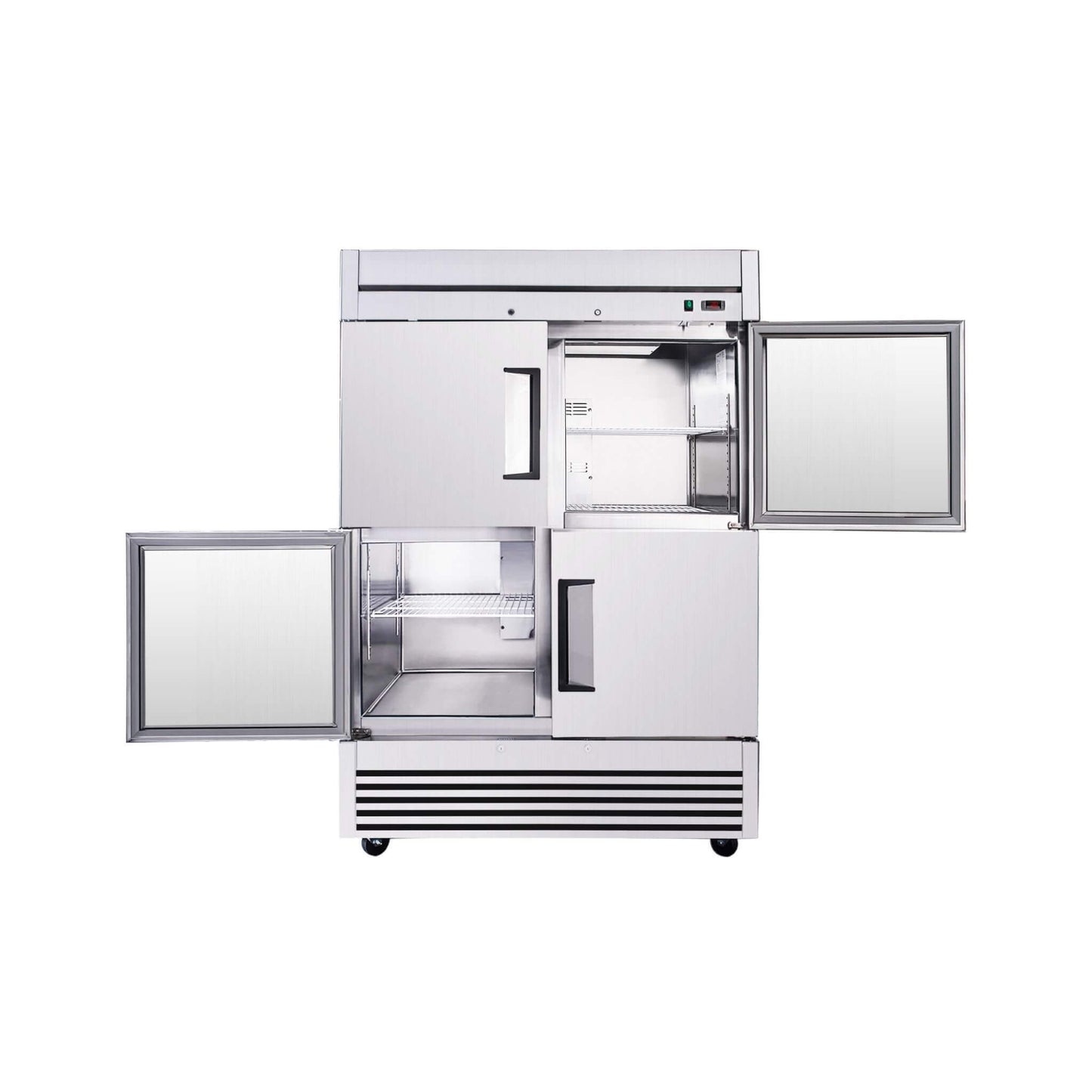 54-Inch 49 Cu.Ft Commercial 6-Shelves Stainless Steel Reach-In Freezer