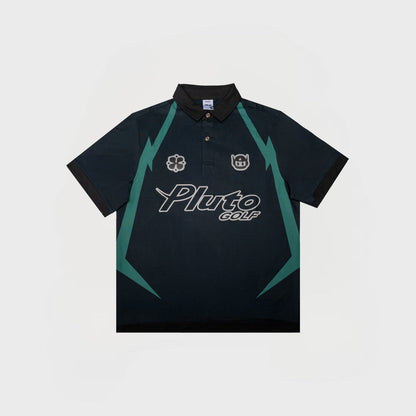 TEAM PLUTO POLO | MIDNIGHT GREEN