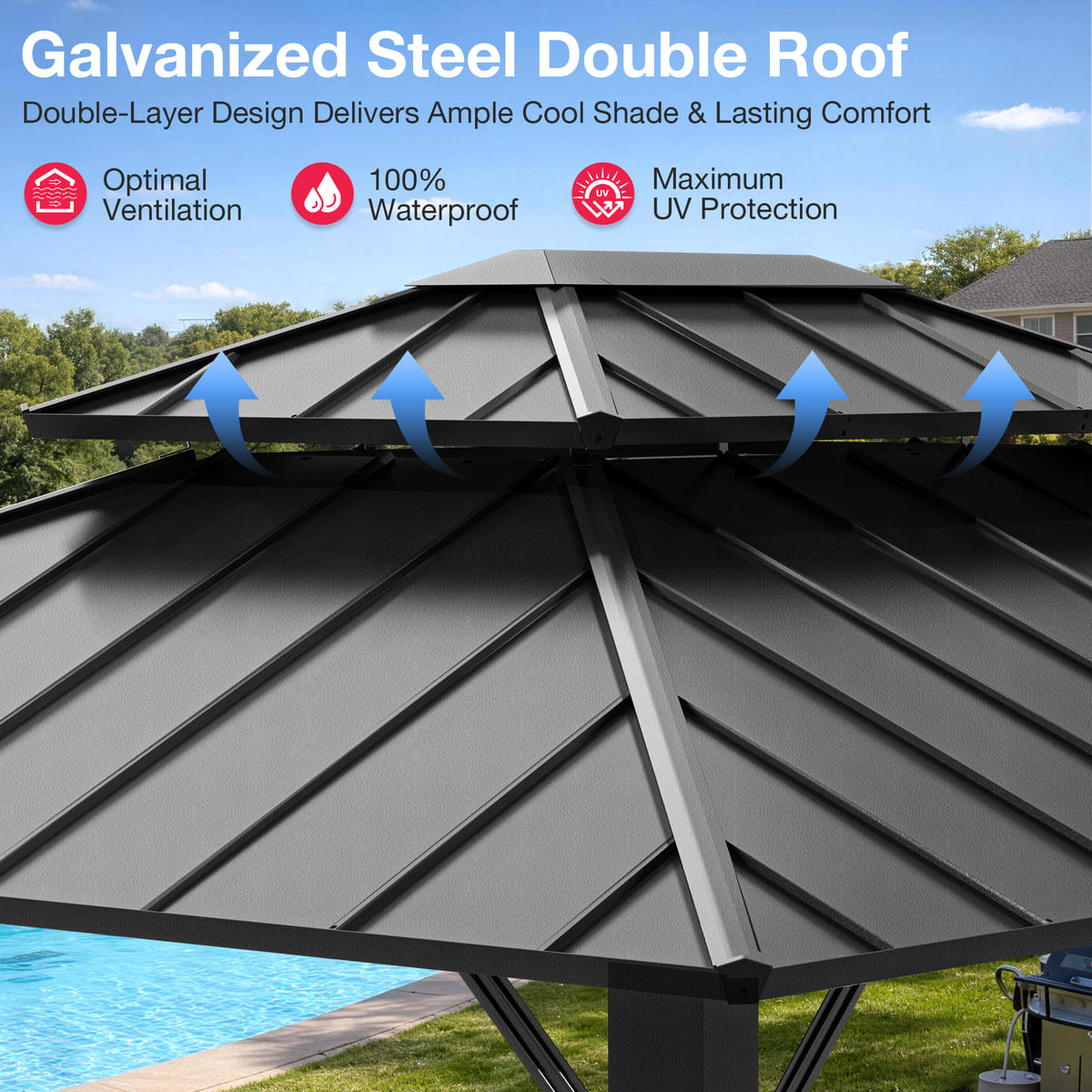 Aera Permanent 10FT x 12FT Hardtop Gazebo