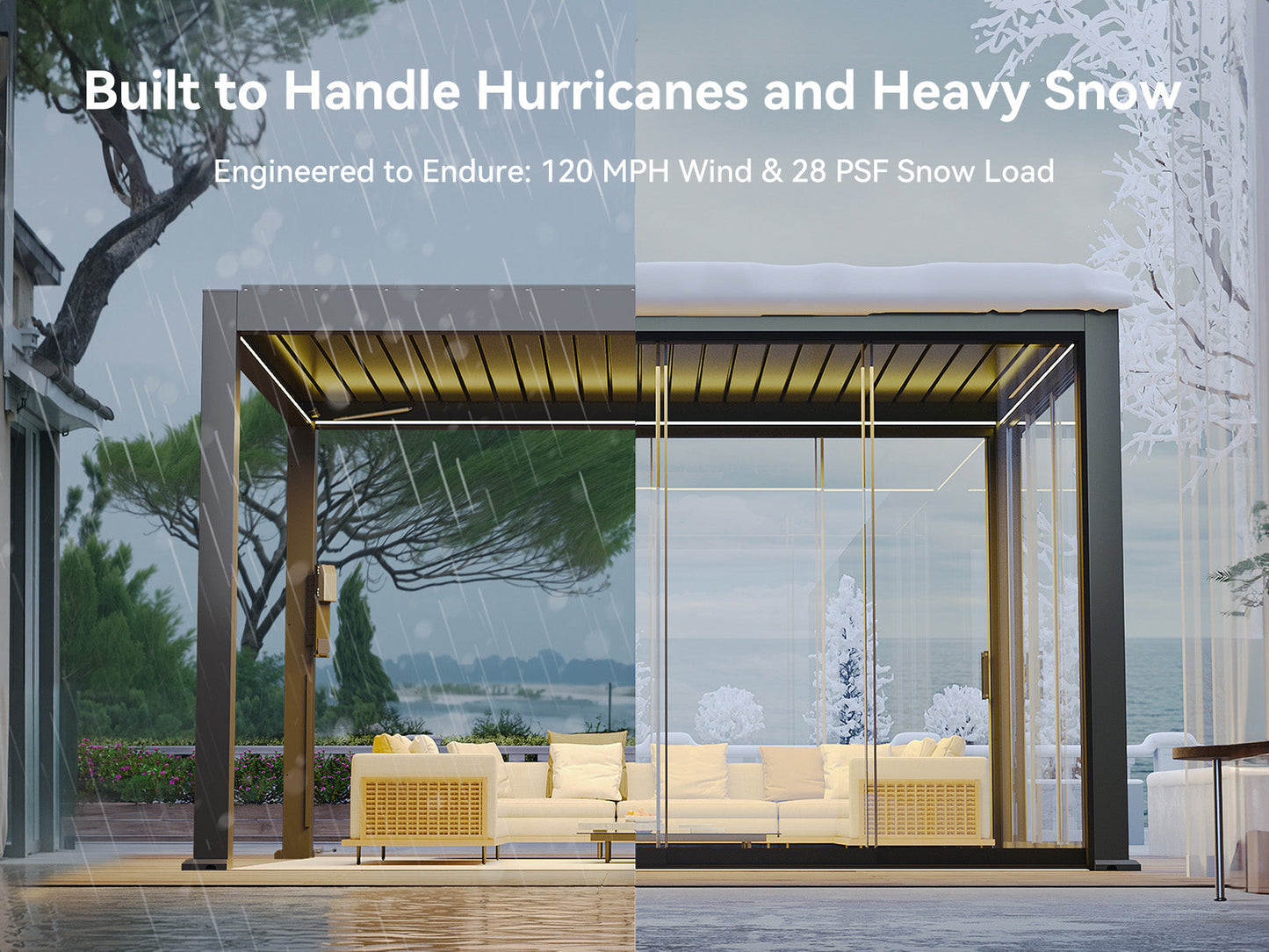 FlexPatio POWER+ and POWER+ PRO Motorized Pergolas