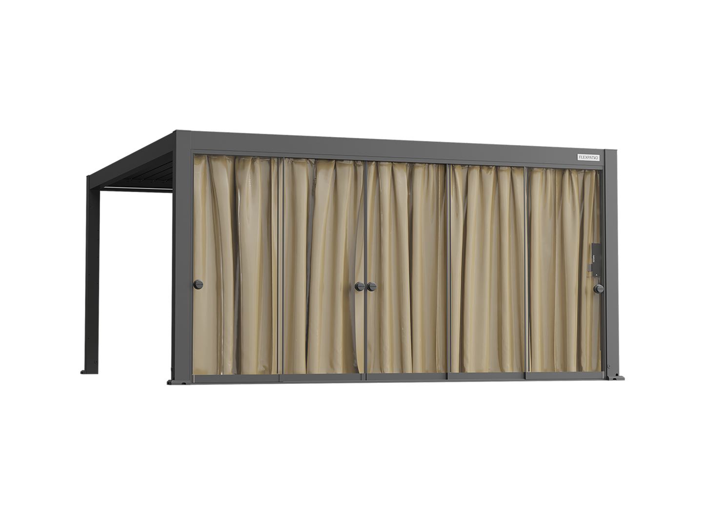 Curtain for Glass Door for FlexPatio Pergola