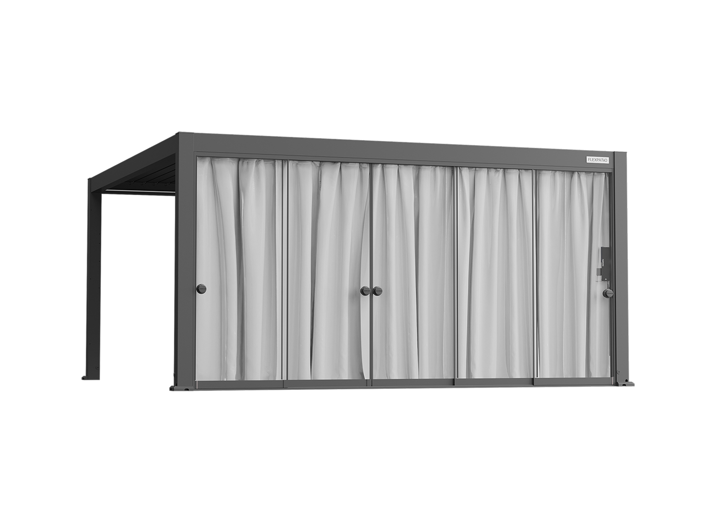 Curtain for Glass Door for FlexPatio Pergola
