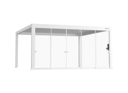 Sliding Glass Door with Round Handle for FlexPatio Pergola