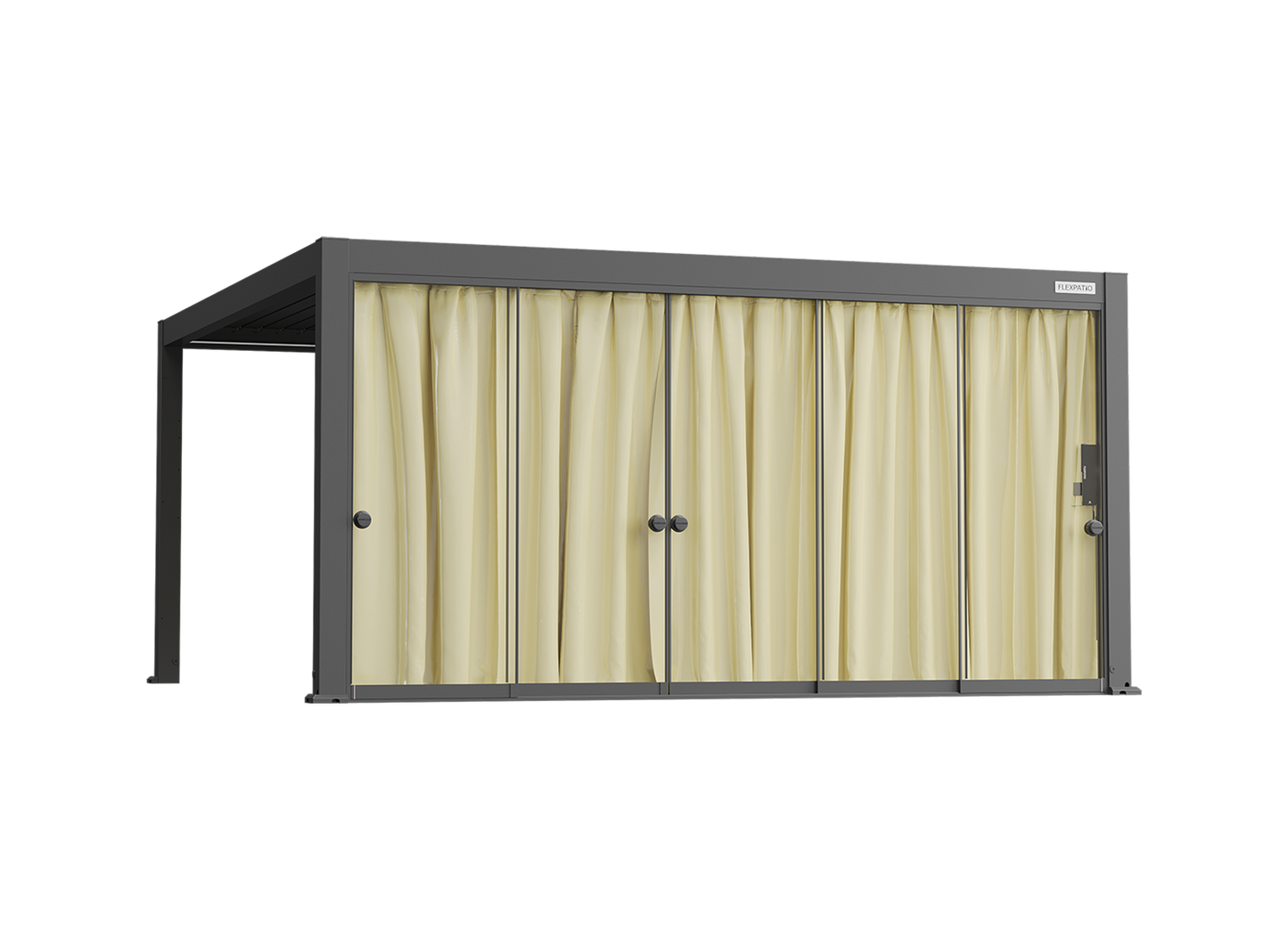 Curtain for Glass Door for FlexPatio Pergola