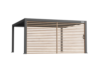 Wood-Grain Slat Walls for FlexPatio Pergolas