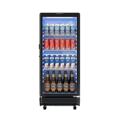 6.0 Cu.Ft Commercial Beverage Refrigerator with Glass Door and Adjustable Shelves
