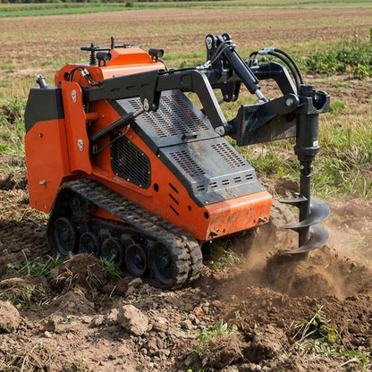 Heavy-Duty 6-Inch Mini Post Hole Auger Digger Drill Skid Steer Attachment