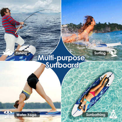 6FT Inflatable Blow Up Stand Up Paddle SUP Surfboard