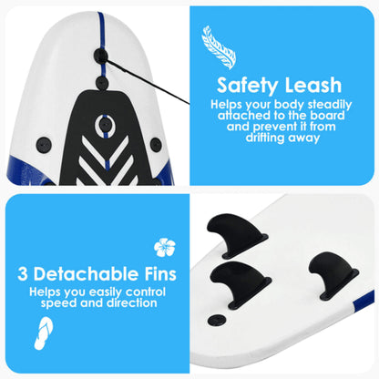 6FT Inflatable Blow Up Stand Up Paddle SUP Surfboard