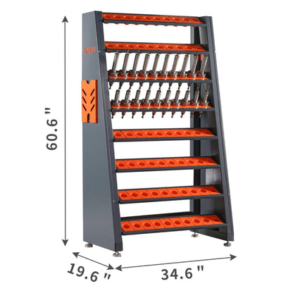 60-Inch Heavy-Duty Multifunction CNC Tool Rack Holder Organizer