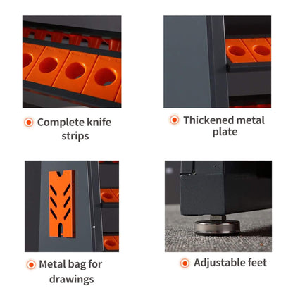 60-Inch Heavy-Duty Multifunction CNC Tool Rack Holder Organizer