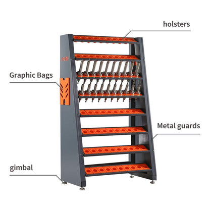 60-Inch Heavy-Duty Multifunction CNC Tool Rack Holder Organizer