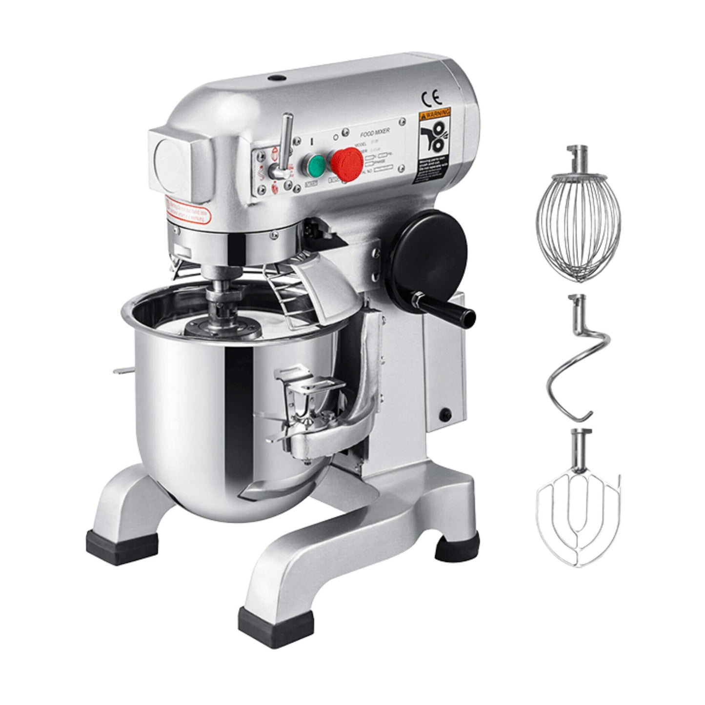 600W Commercial Dough Kneader Bakery Mixer Machine 15QT