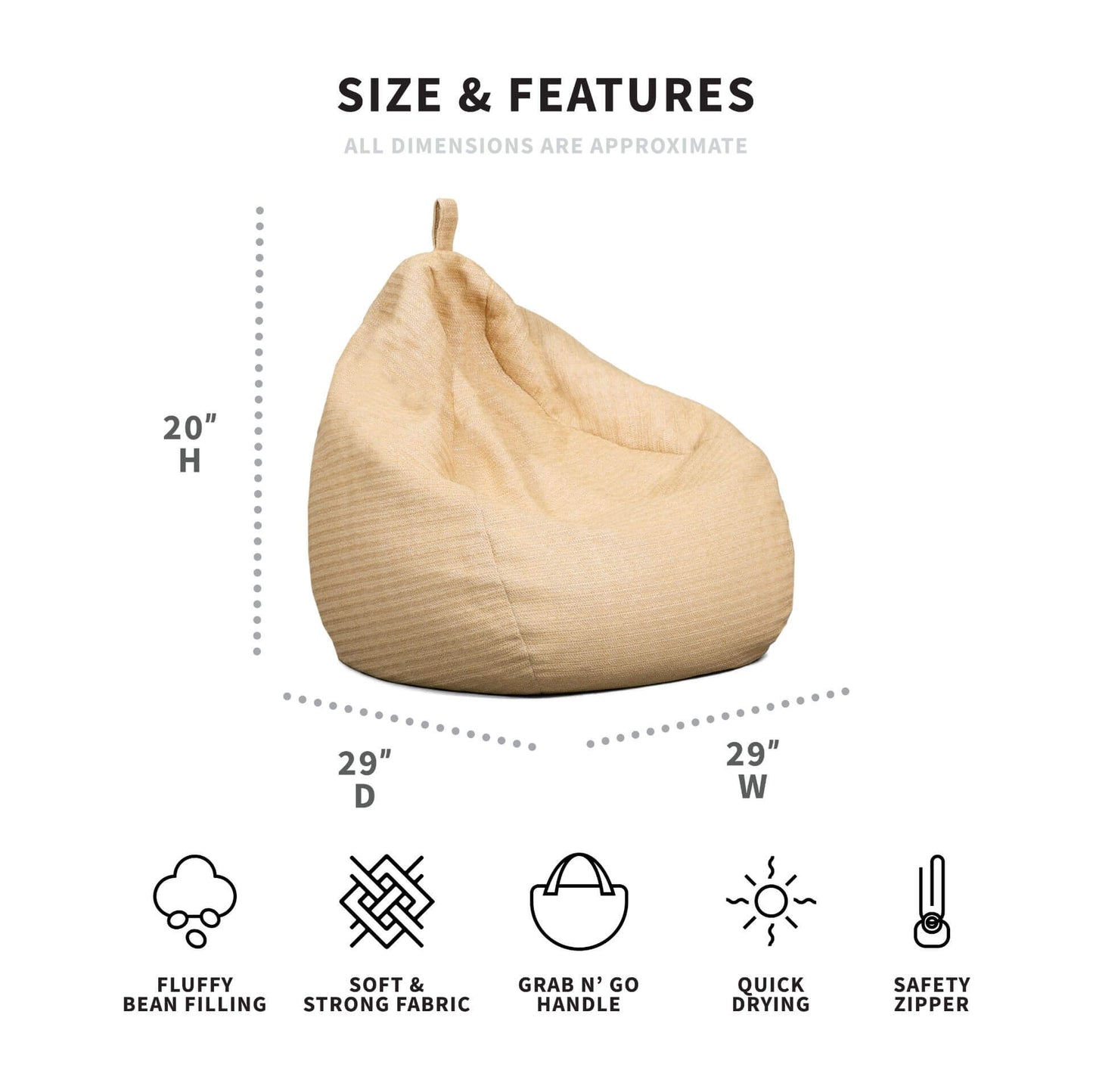 Tuffet Bean Bag Chair