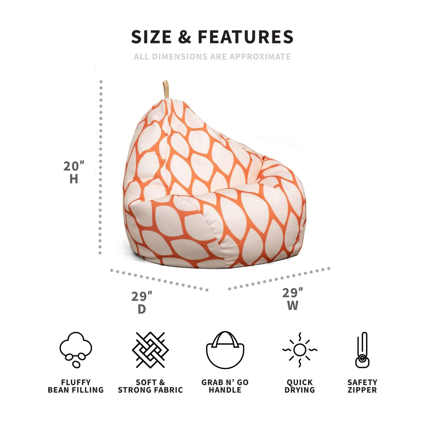 Tuffet Bean Bag Chair