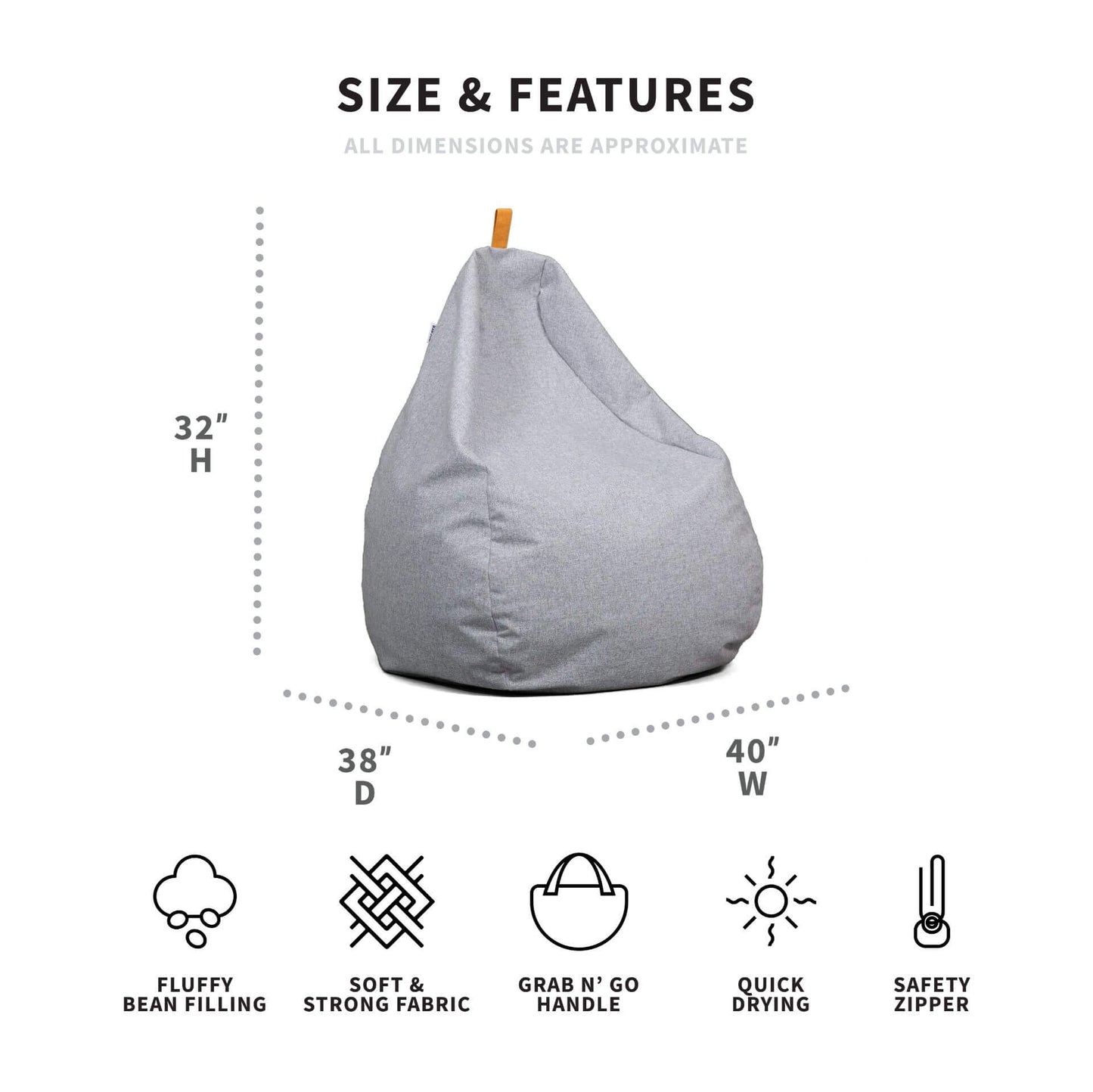 Tuft Bean Bag Chair
