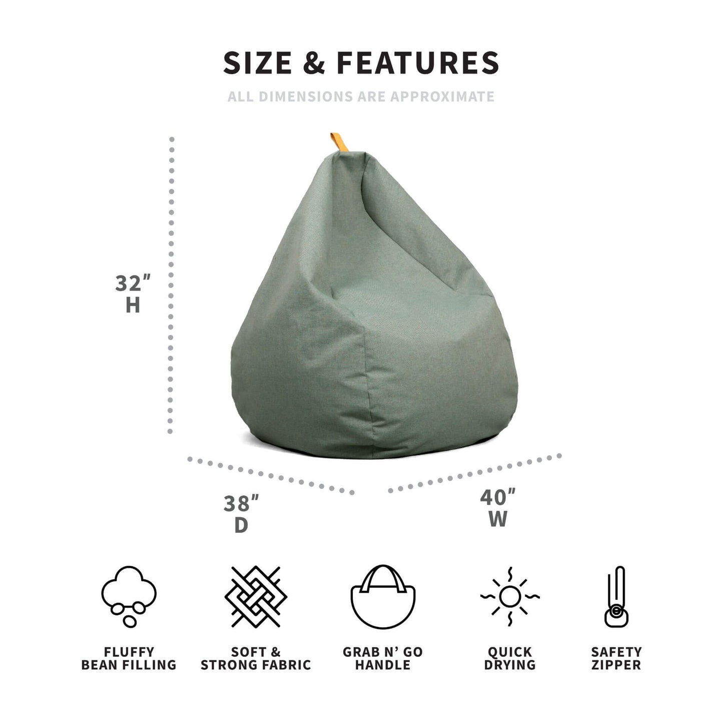 Tuft Bean Bag Chair