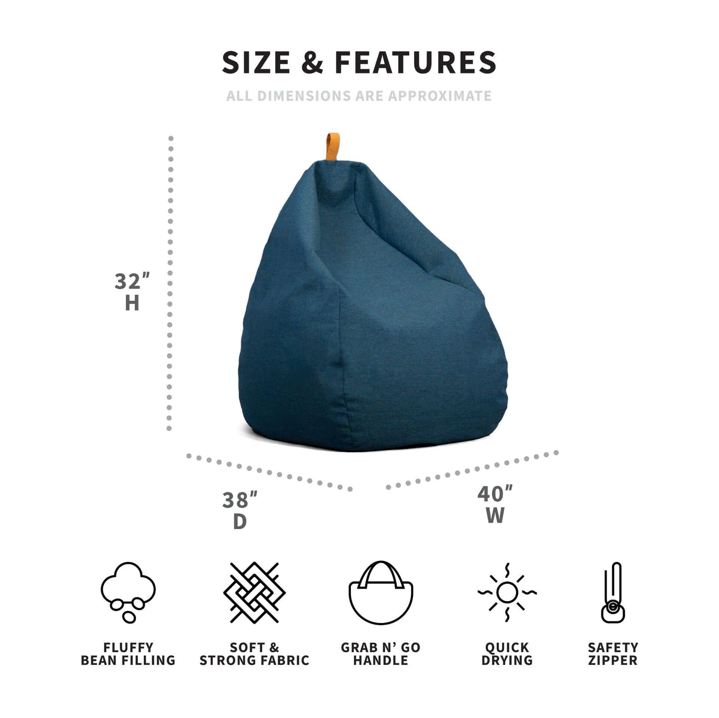 Tuft Bean Bag Chair