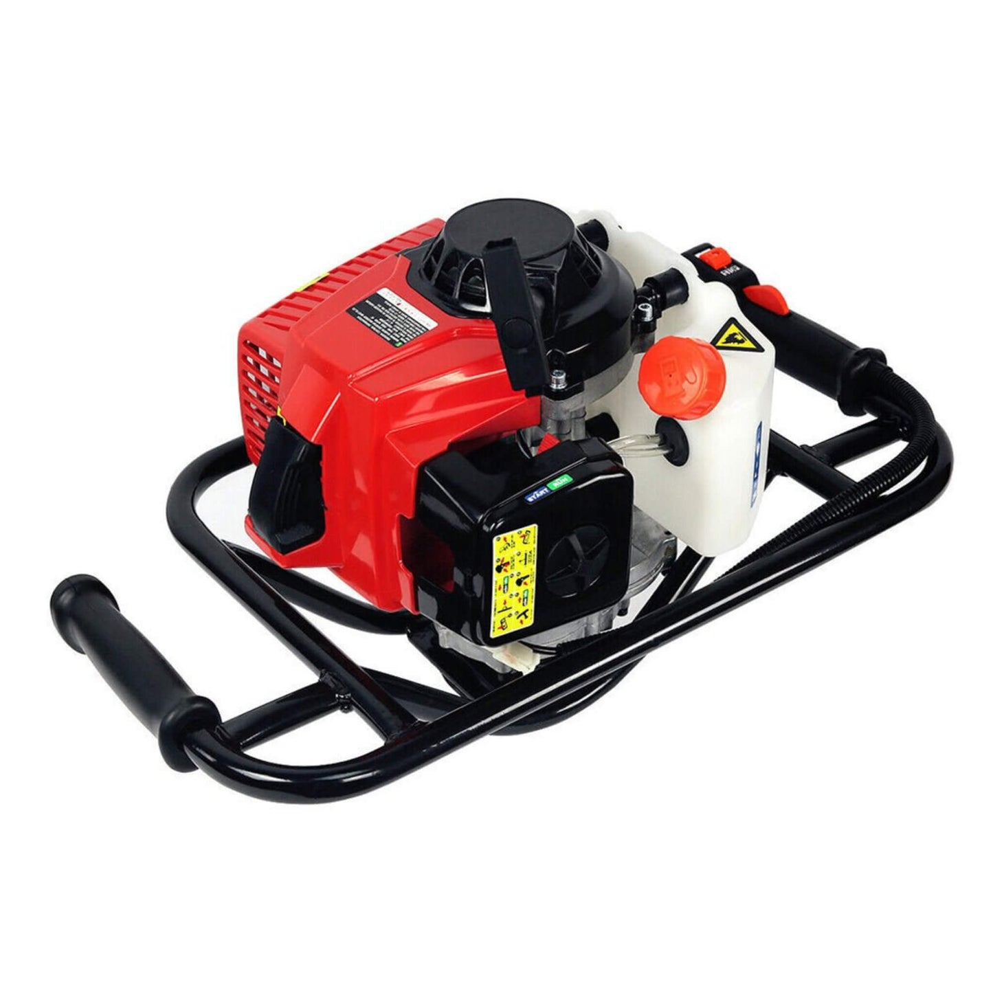 12-Inch Gasoline Powered Post Hole Digger Earth Auger Machine, 63CC