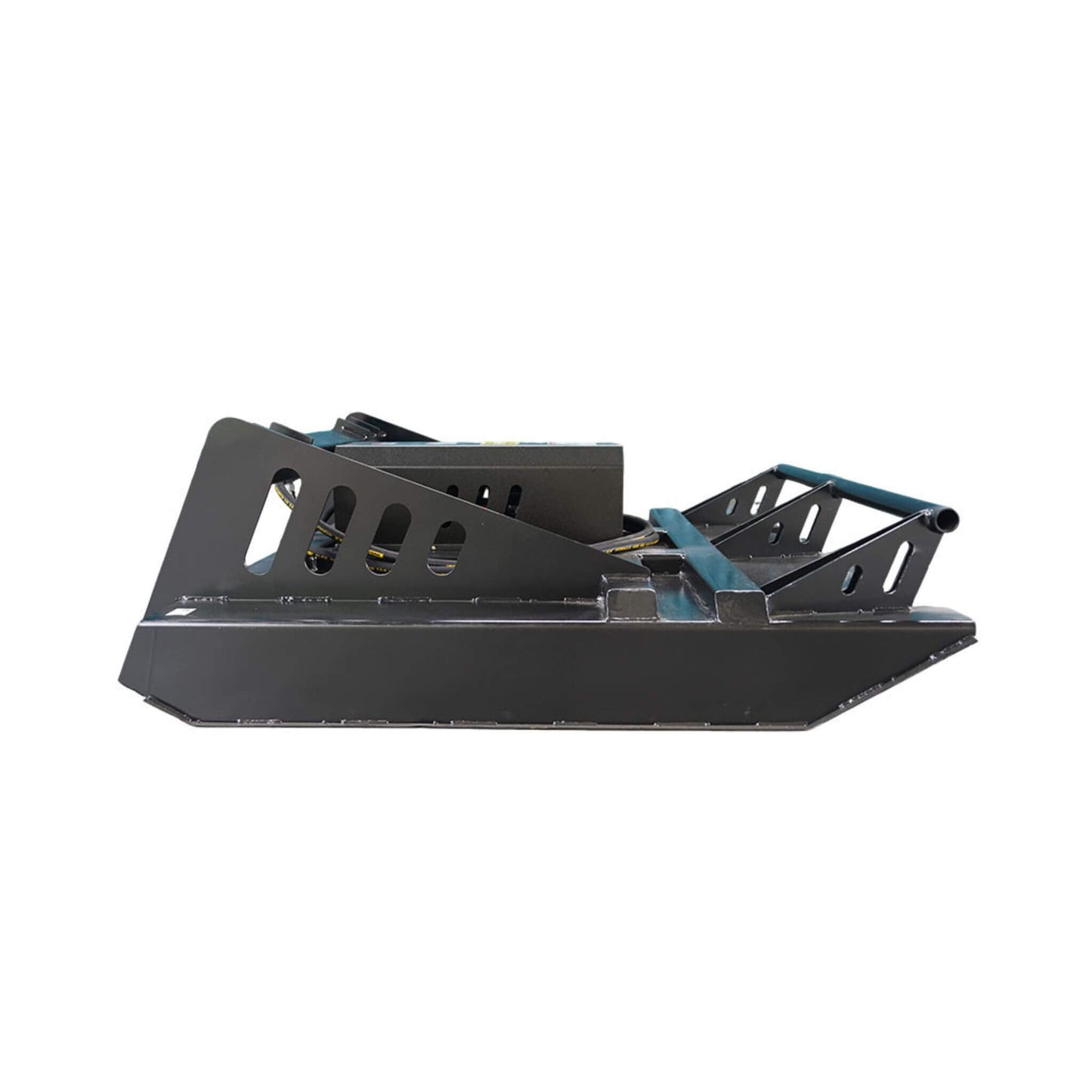 65-Inch Heavy-Duty Skid Steer Brush Cutter Attachment with Universal Quick Attach