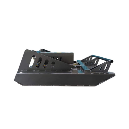 65-Inch Heavy-Duty Skid Steer Brush Cutter Attachment with Universal Quick Attach