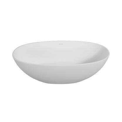 Alora 65-Inch Luxury Freestanding Soaking Bathtub With Overflow And Pop-Up Drain