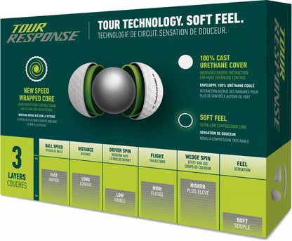 TaylorMade 2025 Tour Response Golf Balls