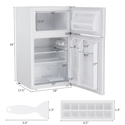 3.2 cu ft. Compact Stainless Steel Refrigerator