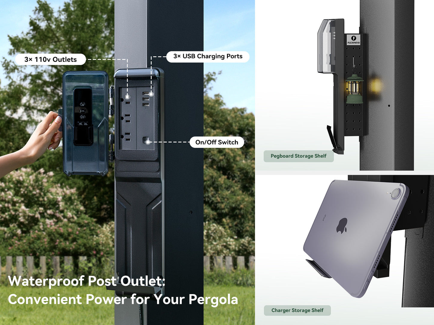 FlexPatio POWER+ and POWER+ PRO Motorized Pergolas